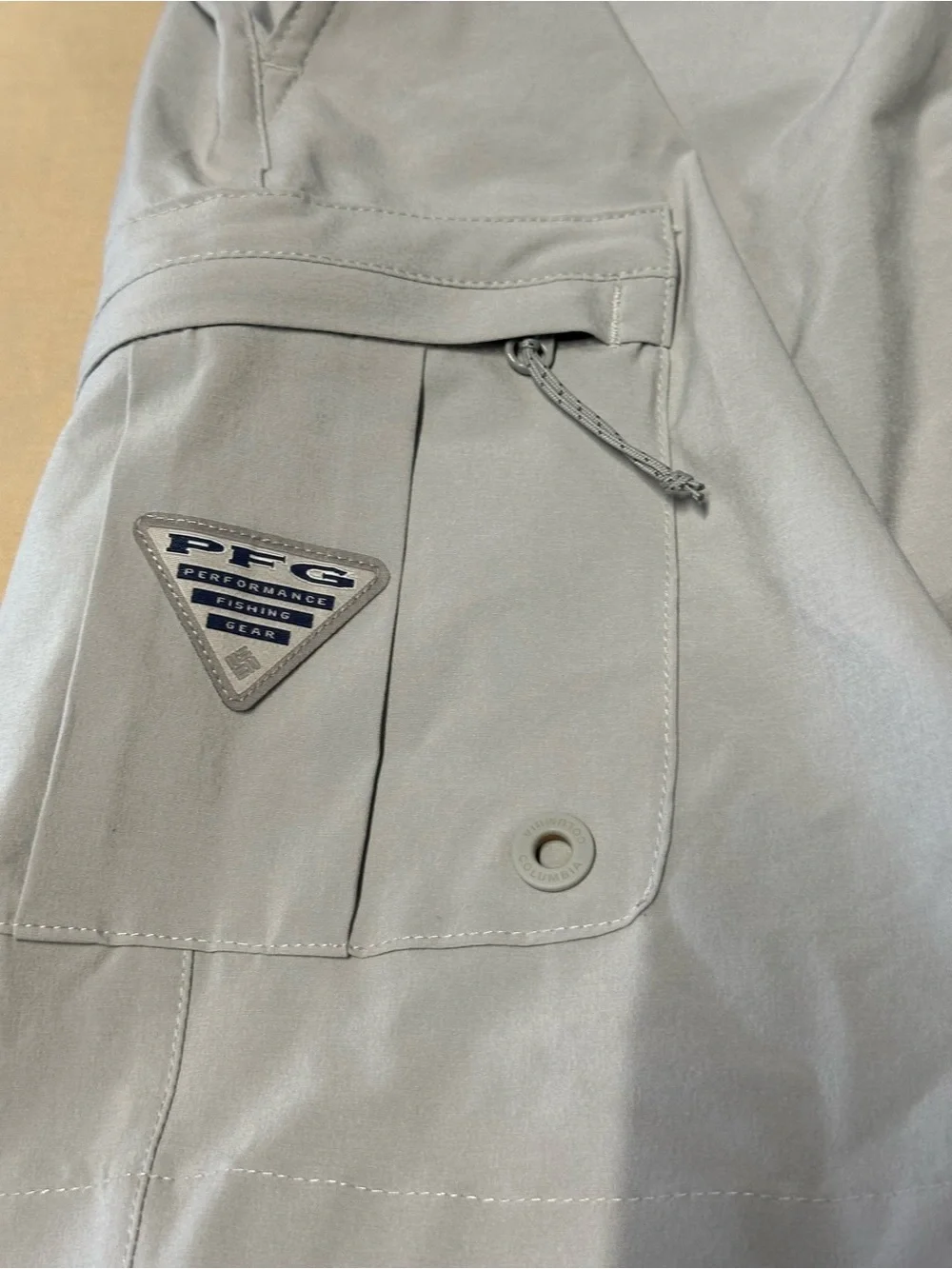 Columbia Men’s Flat Front Shorts - Light Gray